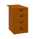 TKC - 81 kontejner přístavný, 4-zásuvkový, deska 18 mm, centrální zámek, třešeň šumavská